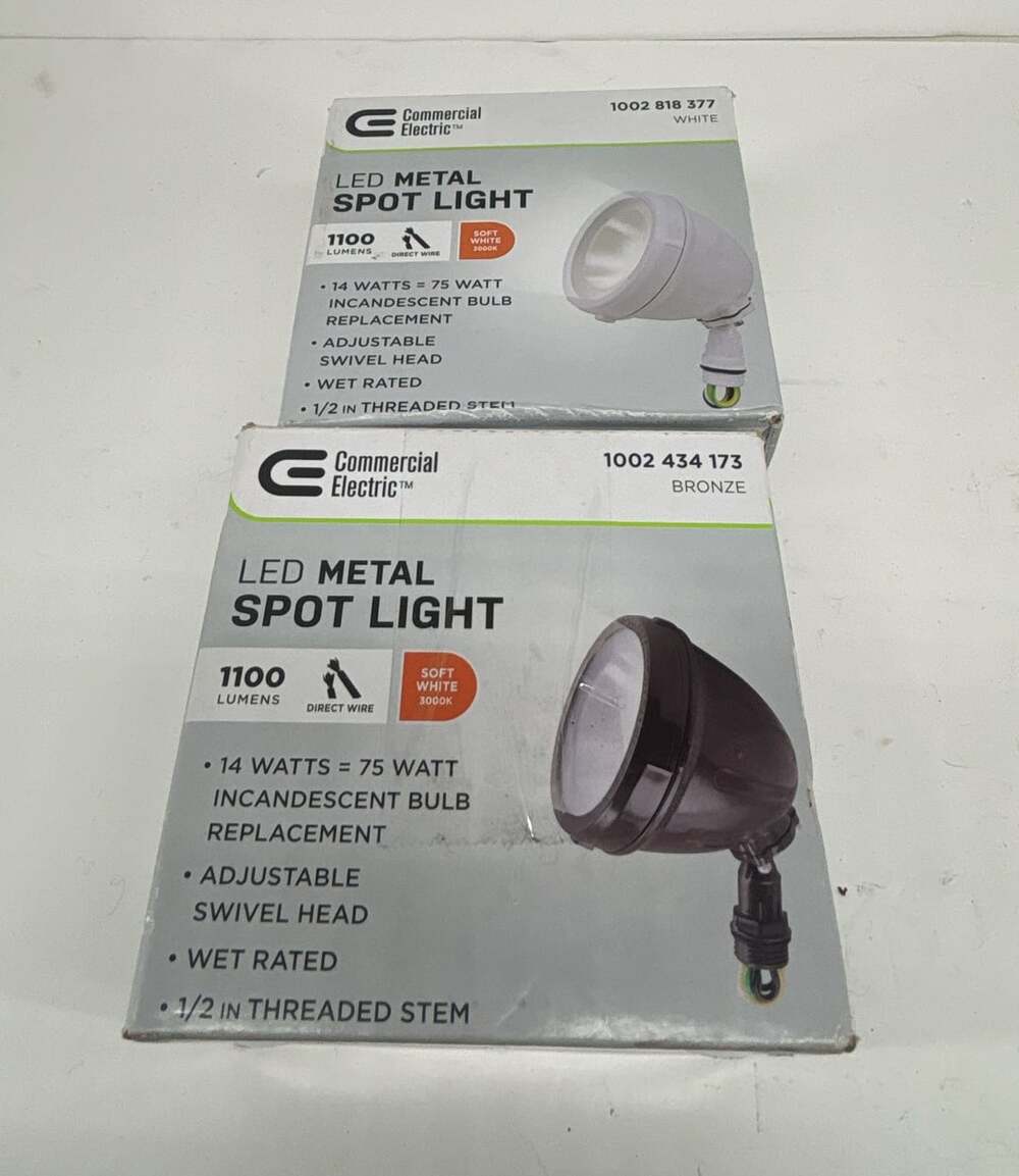 Commercial Electric LED Metal Spot Light 1100 Lumens